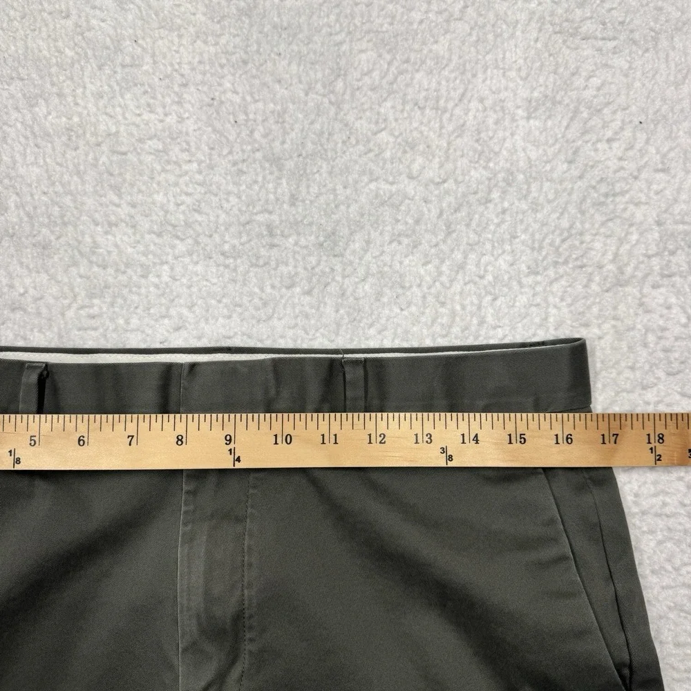 Banana Republic Aiden Slim Fit Chino Pants Olive Green Tapered Leg Men's 33x30 - Picture 6 of 13